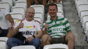 O Dínamo Kiev-Benfica na Polónia contou no estádio... com um sportinguista