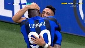 Uma dupla de respeito: Lukaku a assistir e Lautaro a soltar a bomba