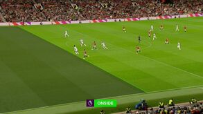 Golo de Rashford no United-Liverpool estava fora de jogo mas novas regras em Inglaterra validam lance
