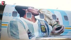 Conheça o 'Tango D10S', o jato privado dedicado a Maradona