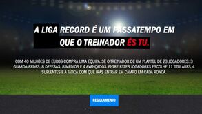 Lista final da Liga Record disponível durante a madrugada de 6ª feira