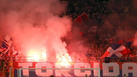 Hajduk Split v Dinamo Zagreb: Flares, fires, faith & football at