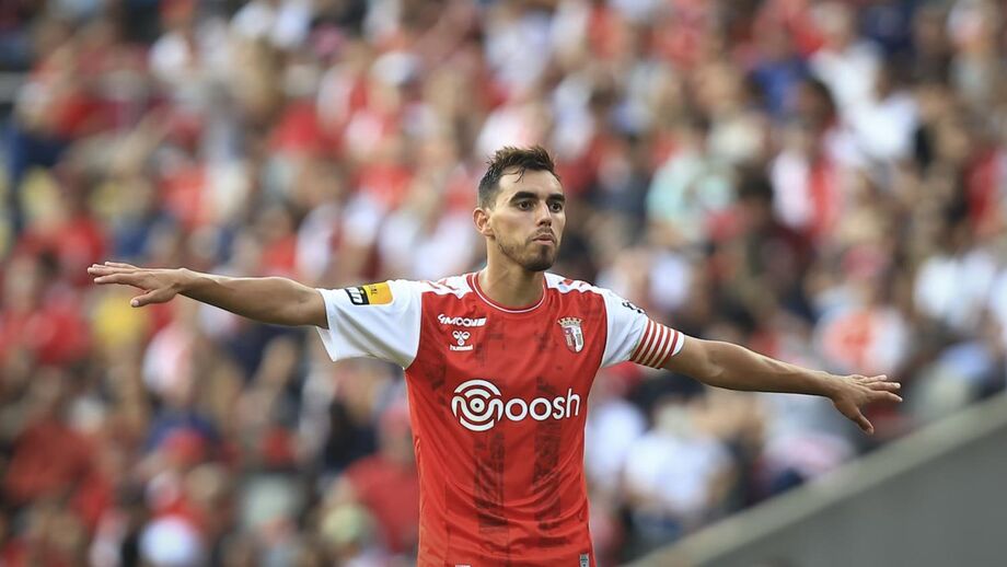 Ricardo Horta é titular pelo Sp. Braga em Famalicão