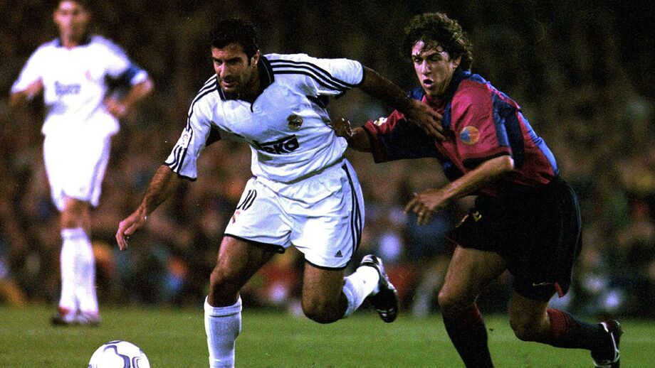 Saída de Figo do Barcelona para o Real Madrid deu que falar