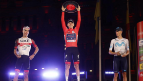 Evenepoel feliz com o 