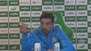 Abel Ferreira e a expulsão no jogo com o Santos: «Vou fazer um pacto com vocês...»