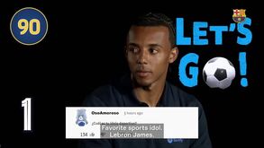 Do melhor penteado entre o plantel ao emoji favorito: Koundé participou no desafio dos 90 segundos