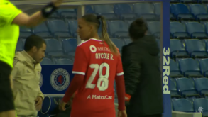 Jogadora do Benfica disputou partida da Liga dos Campeões com número da camisola pintado à mão