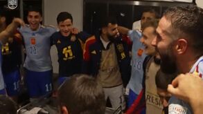 A festa rija da seleção espanhola em Braga após a vitória frente a Portugal