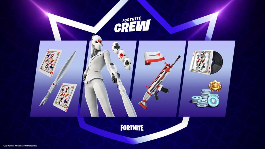 Pacote Fortnite Crew de setembro já está disponível