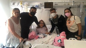 Família Conceição visitou a pequena Mariana no hospital