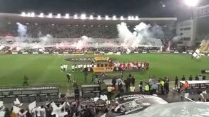 Ambiente fantástico no D. Afonso Henriques antes do V. Guimarães-Benfica