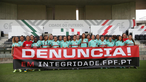 Jogadoras da Seleção Nacional feminina unidas contra o assédio no futebol