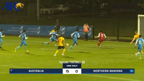 Imagina vencer por 23-0 mas praticamente não festejar entre cada golo? A Austrália queria mais...