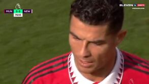 O momento em que Cristiano Ronaldo é substituído e não esconde o que pensa