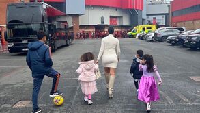 Georgina Rodríguez levou filhos a ver jogo de Cristiano Ronaldo
