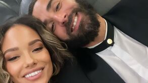 Jordan Ozuna e Benzema juntos depois da cerimónia 