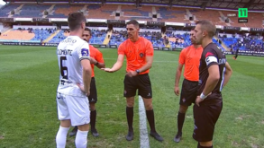 Jogadores do Caldas usam todos o nome de Clemente na camisola, jogador que falhou penálti frente ao Benfica