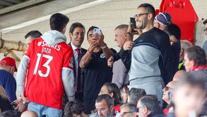 Rui Costa no Seixal a ver jogo da Youth League com a Juventus