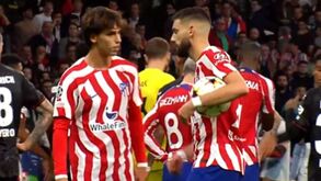 Ainda o penálti falhado pelo At. Madrid no último minuto: a reação de João Félix que está a dar que falar