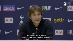 Conte comenta expulsão no jogo com o Sporting: «Árbitros têm de entender o momento emocional»
