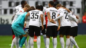 Os convocados do Eintracht Frankfurt para o jogo da Liga dos Campeões com o Sporting
