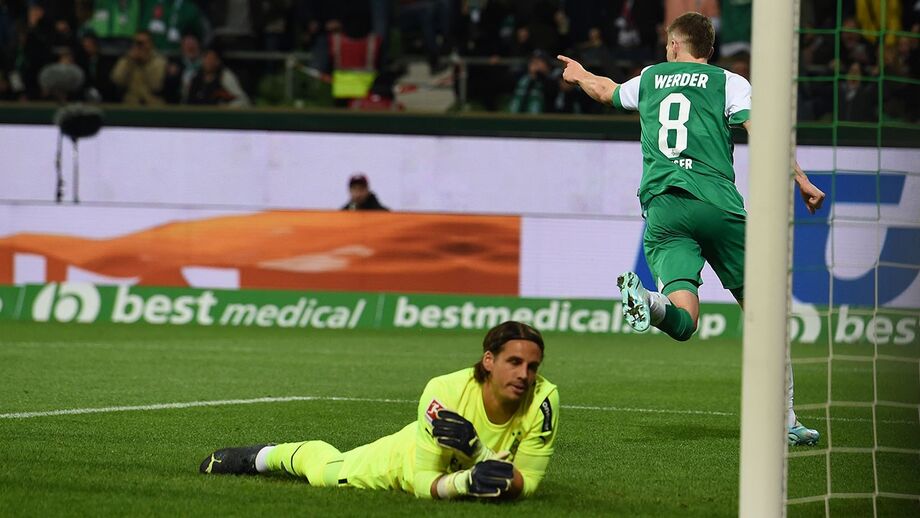 Werder Bremen goleia Borussia Mönchengladbach e salta na tabela