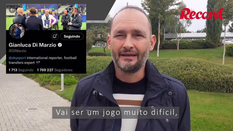 Jornalista italiano está em Portugal para fazer cobertura do Benfica-Juventus