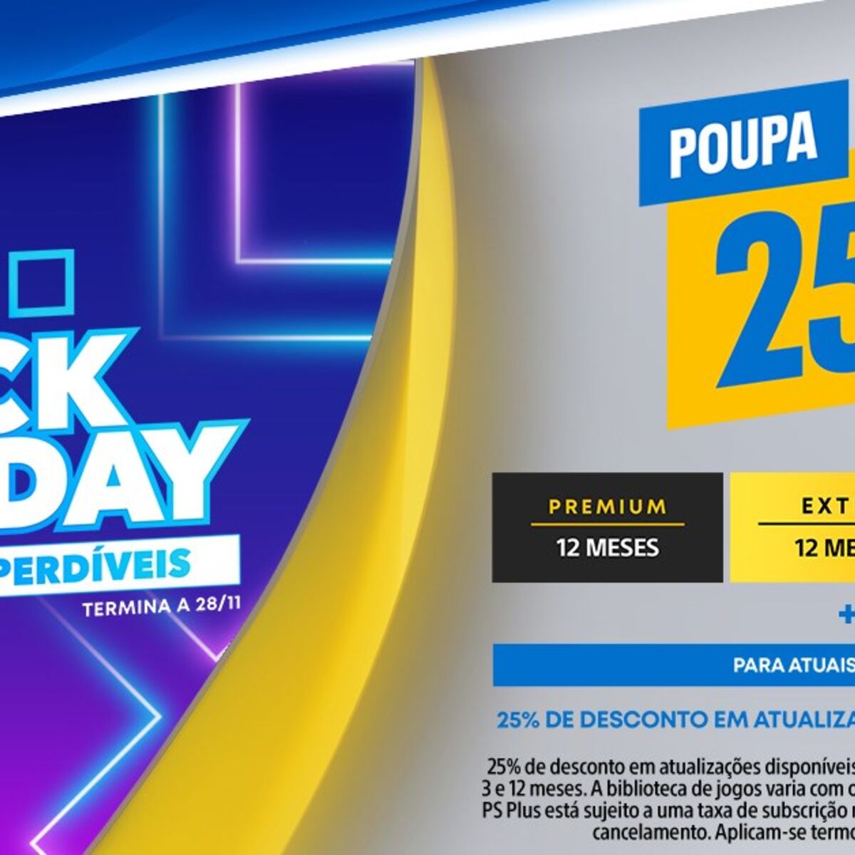 Black Friday: Assinaturas anuais da PS Plus estão com 25% de desconto 