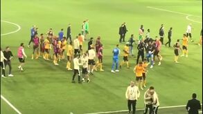 Noite de sonho para o Benfica: a festa dos jogadores no relvado e o agradecimento aos adeptos