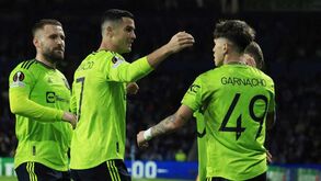 Garnacho estreia-se a marcar pelo Man. United e agradece assistência de Ronaldo: «Obrigado, ídolo»