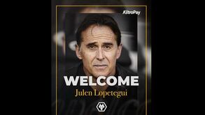 Oficial: Lopetegui é o novo treinador do Wolverhampton