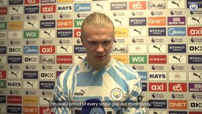 Haaland converteu penálti decisivo frente ao Fulham: «Estava realmente nervoso»