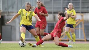 Seleção feminina de sub-23 perde em particular com a Suécia