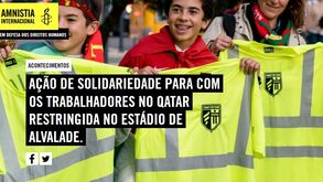 Amnistia Internacional Portugal impedida de fazer ação de solidariedade em Alvalade 