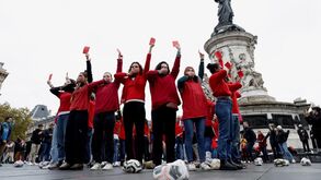 Vários protestos em Paris contra o Mundial'2022