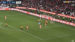 Arrancada de Musa, primeiro remate de Rafa e recarga de Neres: o segundo golo do Benfica ao Penafiel