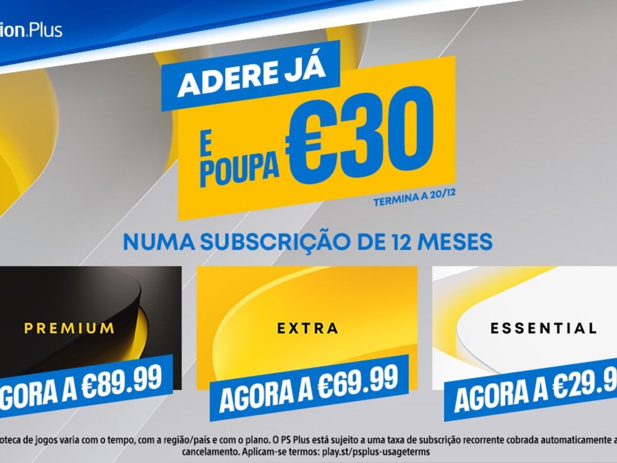 PlayStation Plus - Subscrição 12 Meses - Acessórios Consolas - Compra na