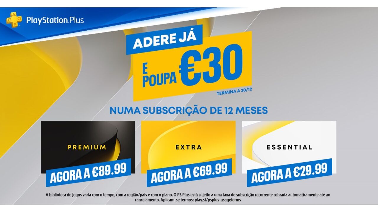 🥇Subscrição 12 Meses PSN Plus Extra (Portugal) (PlayStation