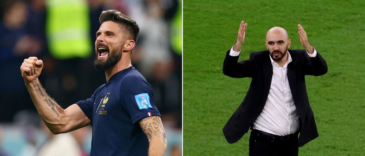 Na pré-temporada de 2008, Giroud era um jovem avançado que tentava ganhar o seu espaço no plantel do Grenoble. Por lá estava Regragui, atual selecionador de Marrocos, que era um dos mais experientes dessa equipa