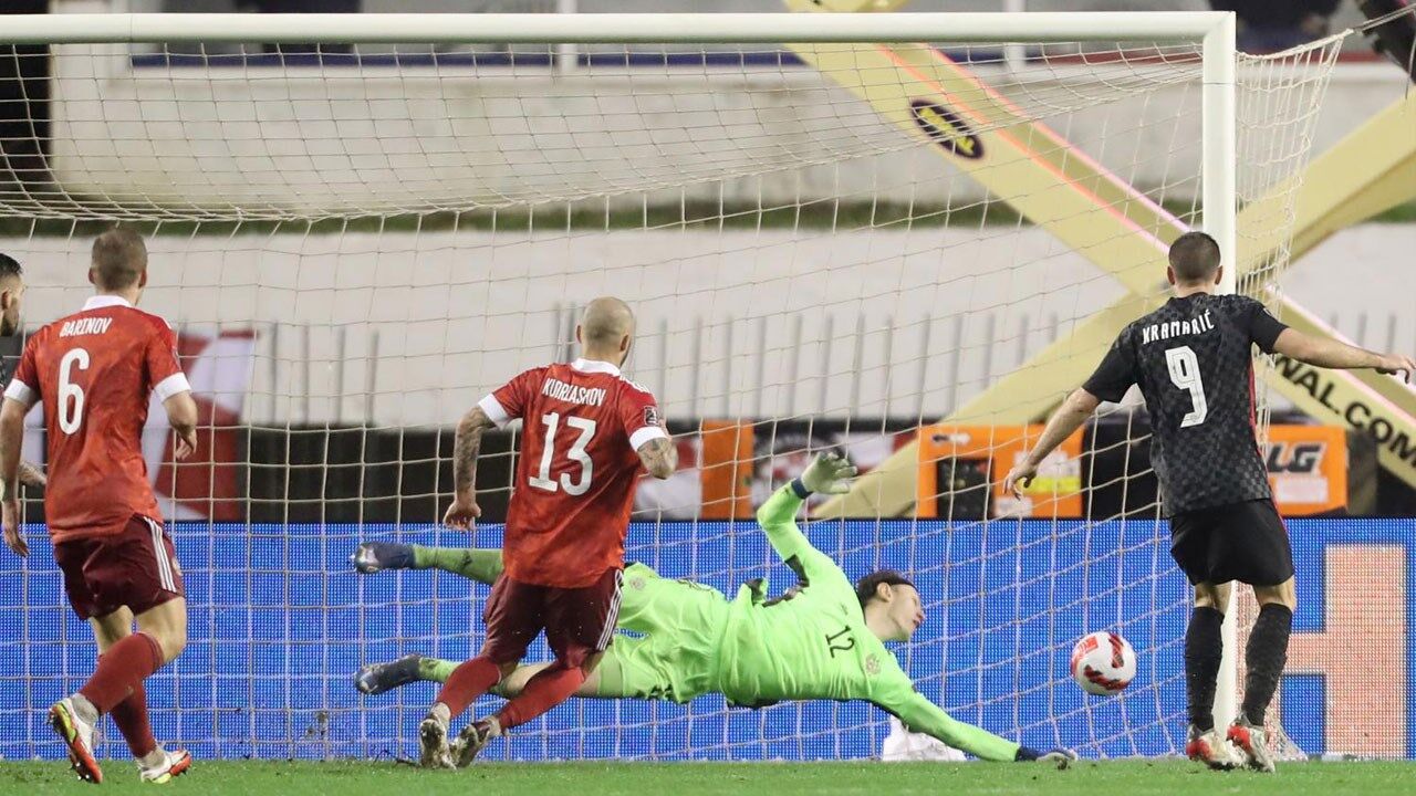 O último jogo da Rússia, há cerca de um ano, diante da Croácia