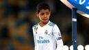 CR Junior equipado à Real Madrid no último jogo do pai pelos blancos, em 2018, após a final da Liga dos Campeões.