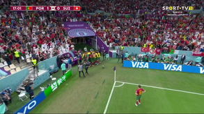 O detalhe de Bernardo Silva nos festejos: celebrou e voltou ao terreno de jogo para impedir reação suíça