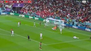 Cruzamento de Dalot e Gonçalo Ramos a bisar assim no Portugal-Suíça