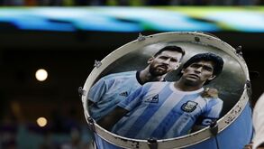As imagens da loucura argentina... ainda antes da bola rolar