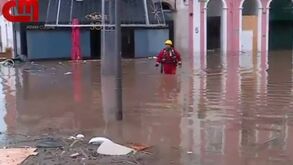 Algés completamente inundada devido ao mau tempo