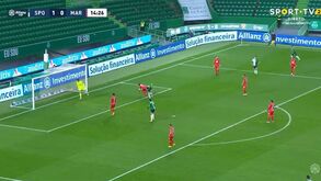Sporting-Marítimo: erro da defesa insular e Paulinho a bisar em 15 minutos