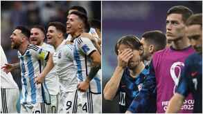 Da alegria argentina às lágrimas dos croatas: as imagens que contam como terminou o Argentina-Croácia