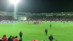 Adeptos do Benfica aplaudiram equipa apesar da eliminação da Allianz Cup