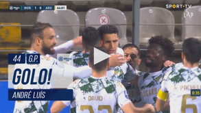 André Luís colocou assim o Moreirense em vantagem frente ao Arouca